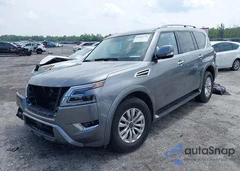 2023 Nissan Armada Sv 2Wd z USA, uszkodzony, nr VIN JN8AY2AC9P9180669